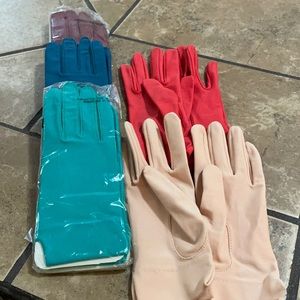 Variety of ladies fashion gloves